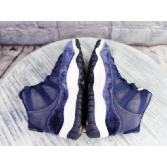 Air Jordan 11 Retro PS Midnight Navy Velvet D03857-441 Sz 1.5Y Used - Picture 7 of 14